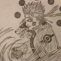 Naruto/Kurama rikudoo sage mode
